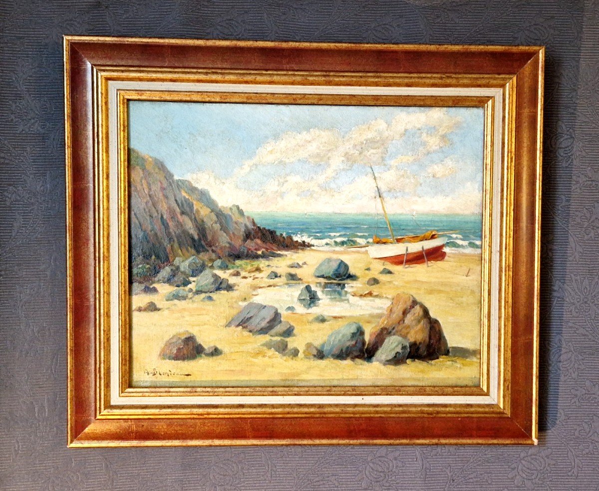 Mediterranean Beach By Alfred Justin Blondeau-photo-2