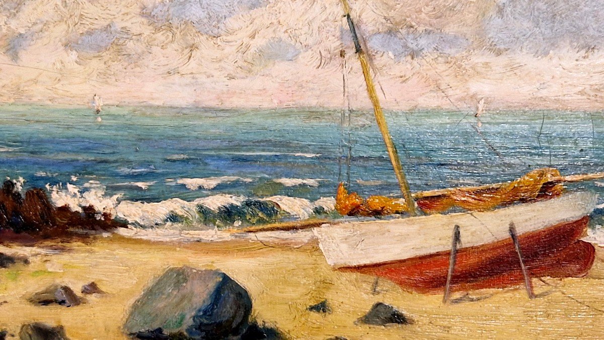 Mediterranean Beach By Alfred Justin Blondeau-photo-3