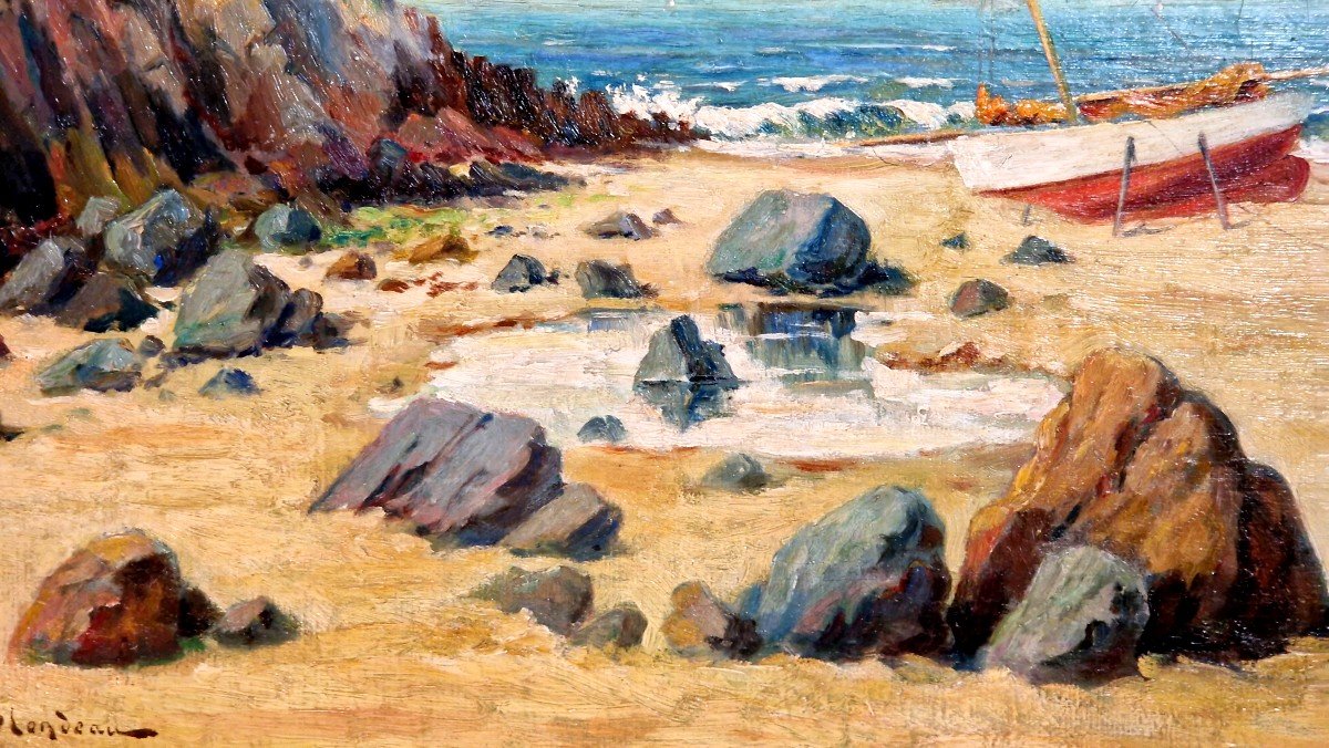 Mediterranean Beach By Alfred Justin Blondeau-photo-4