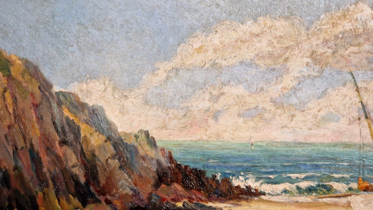 Mediterranean Beach By Alfred Justin Blondeau-photo-5