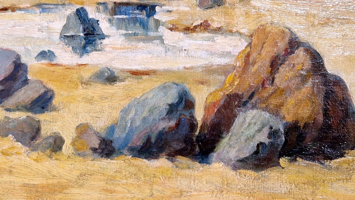 Mediterranean Beach By Alfred Justin Blondeau-photo-6