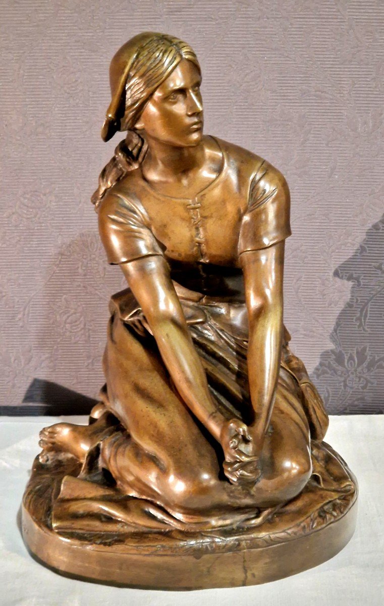 Bronze Jeanne d'Arc Signé Henri Chapu  