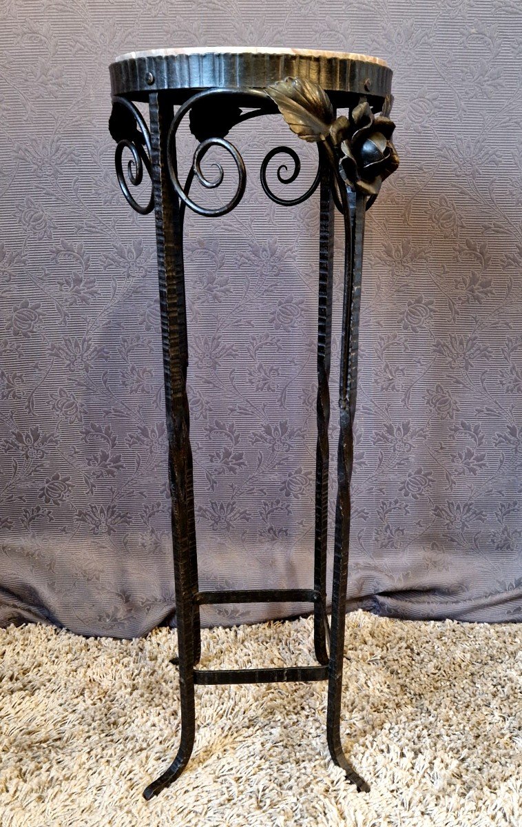 Art Deco Wrought Iron Stand-photo-1