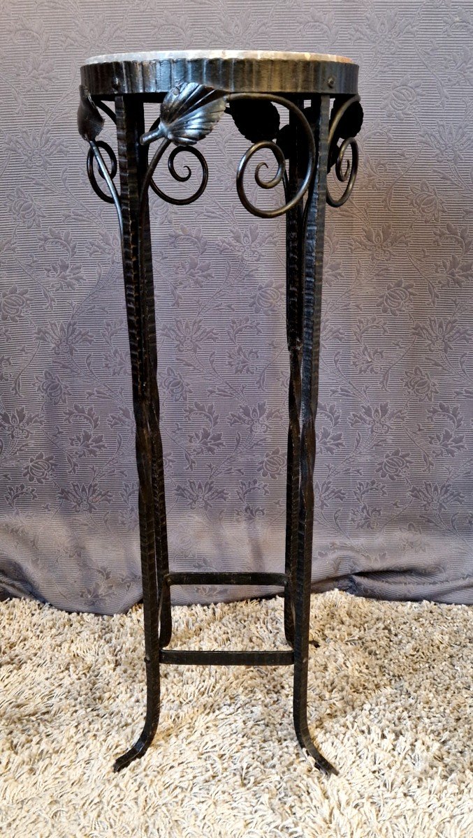 Art Deco Wrought Iron Stand-photo-2