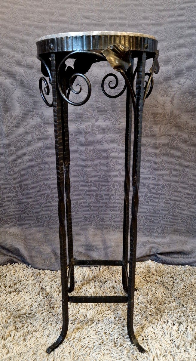 Art Deco Wrought Iron Stand-photo-6