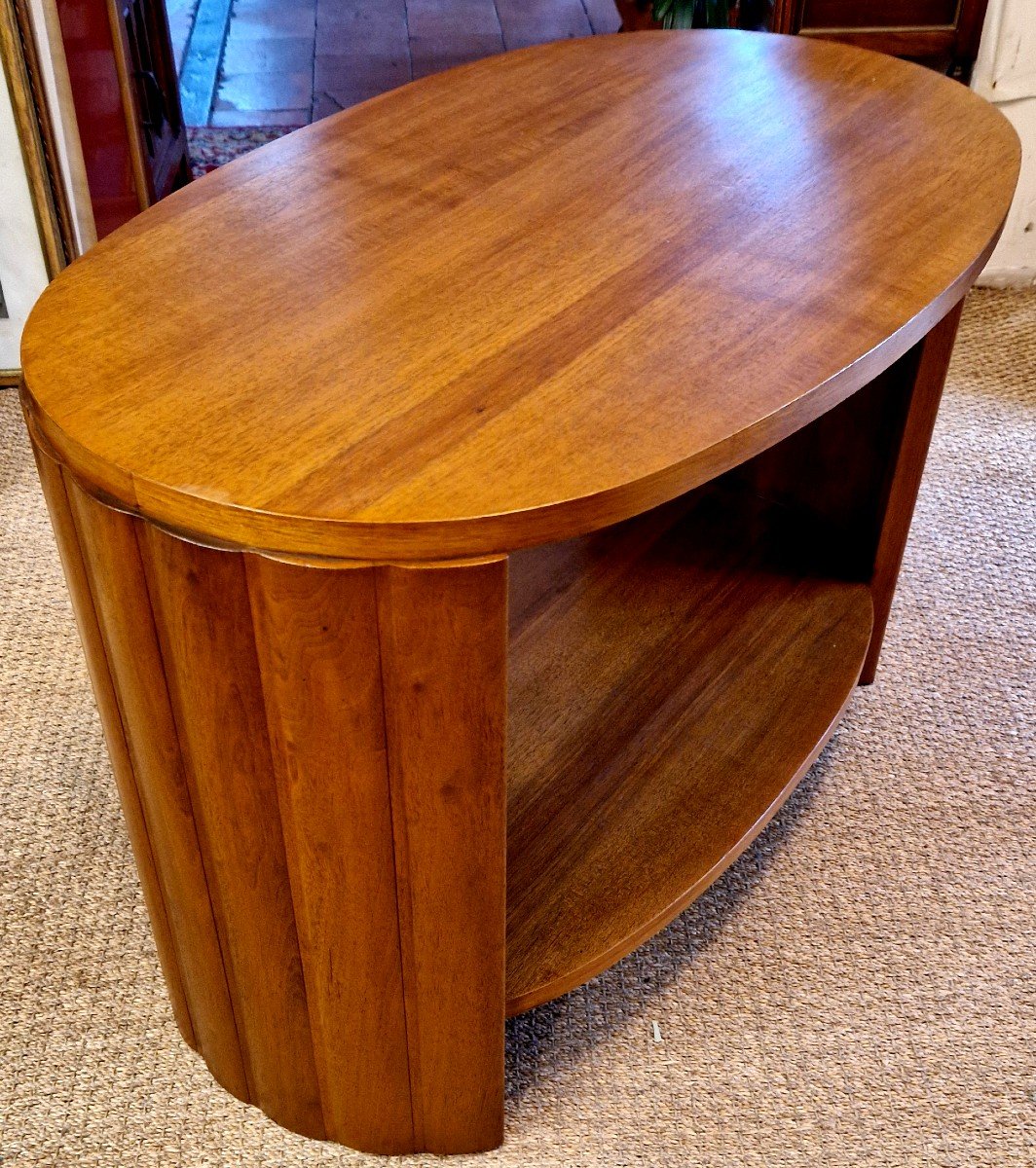 Art Deco Walnut Coffee Table-photo-2