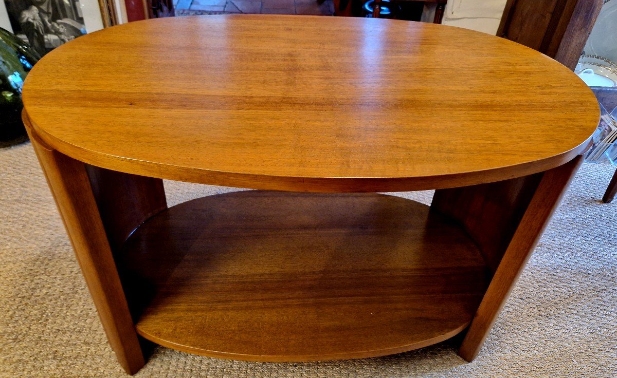 Art Deco Walnut Coffee Table-photo-6