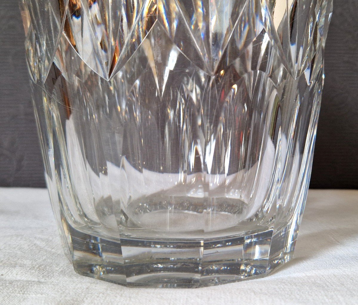 Vase  En Cristal taillé Saint Louis-photo-2