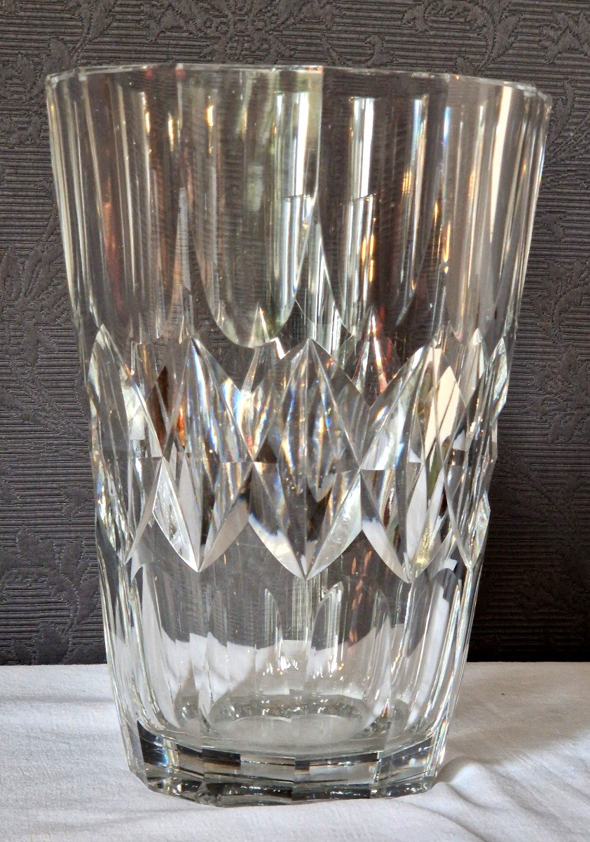 Vase  En Cristal taillé Saint Louis