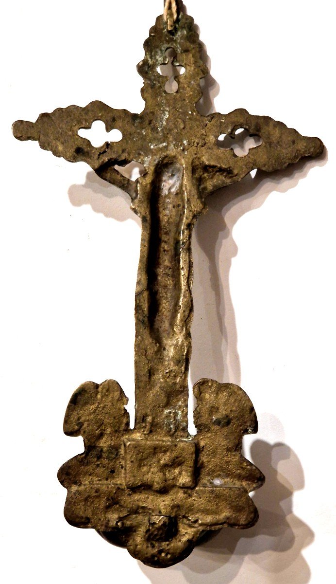 19th Century Bronze Holy Water Font-photo-6