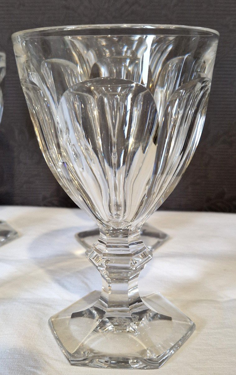 8 Verres Cristal Baccarat Harcourt-photo-3