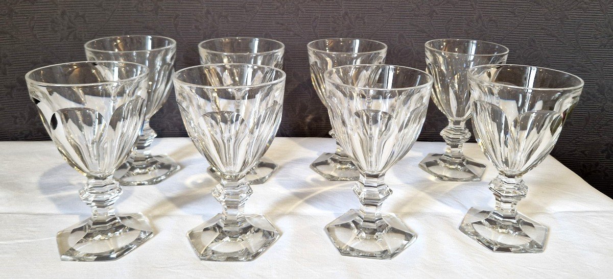 8 Verres Cristal Baccarat Harcourt