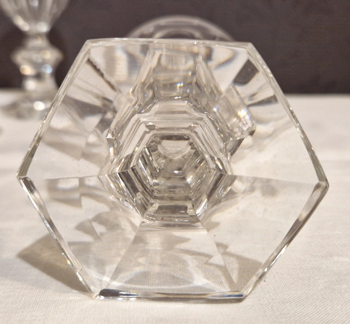 11 Baccarat Harcourt Crystal Glasses-photo-3