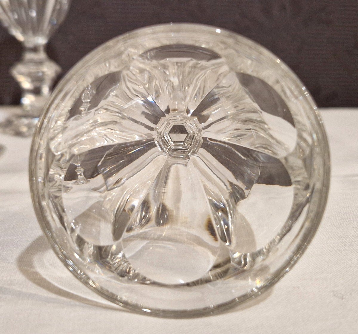 11 Baccarat Harcourt Crystal Glasses-photo-4