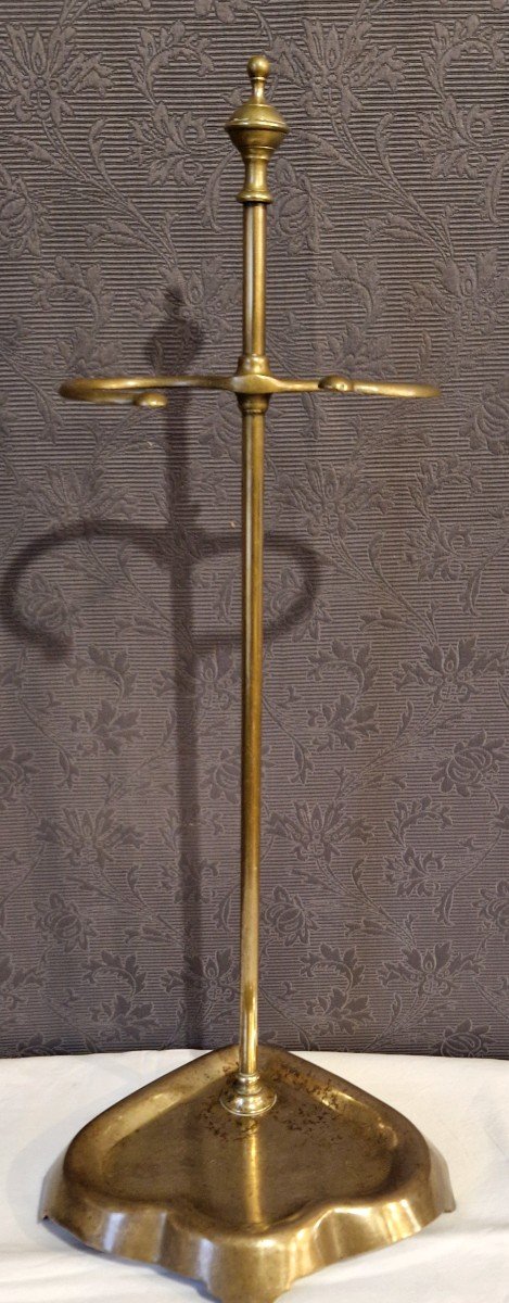 19th Century Brass Fireplace Servant-photo-4