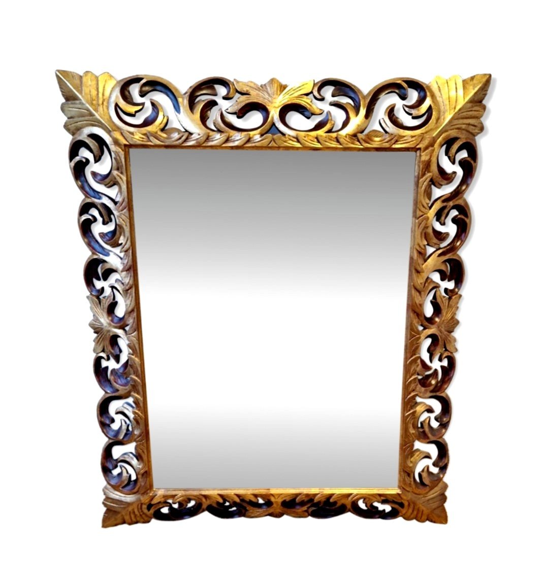 Rocaille Mirror In Gilded Wood