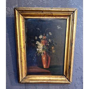 Bouquet De Fleurs Par Eugene Petit  (1839 - 1886)
