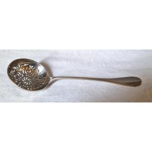 Solid Silver Sprinkled Spoon