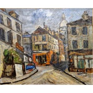 Montmartre By J. Pineau XXth