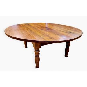 Table Basse Ronde En Noyer