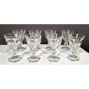 8 Baccarat Harcourt Crystal Water Glasses