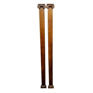 Pair Of Oak Columns