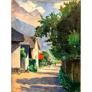 Paysage De Montagne "le Fayet" Savoie Par Paul Delormoz