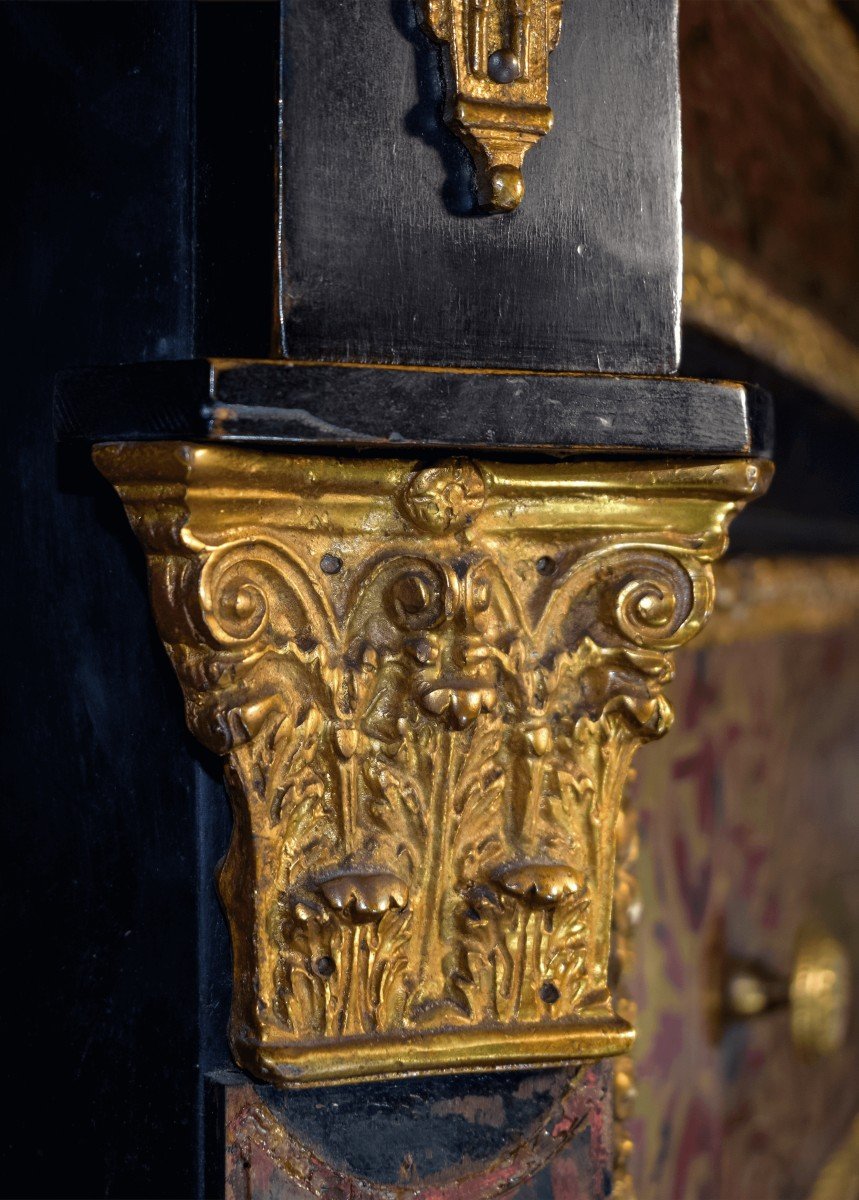 Boulle Secretary From The Second Half Of The 19th Century-photo-4