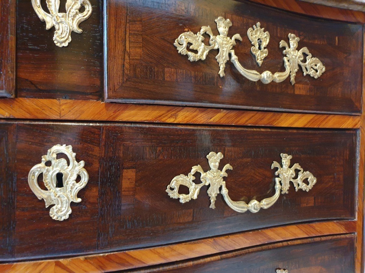 Louis XV / Regency Style Chest Of Drawers. Adrien Fleury (1721-1774). Paris.-photo-2