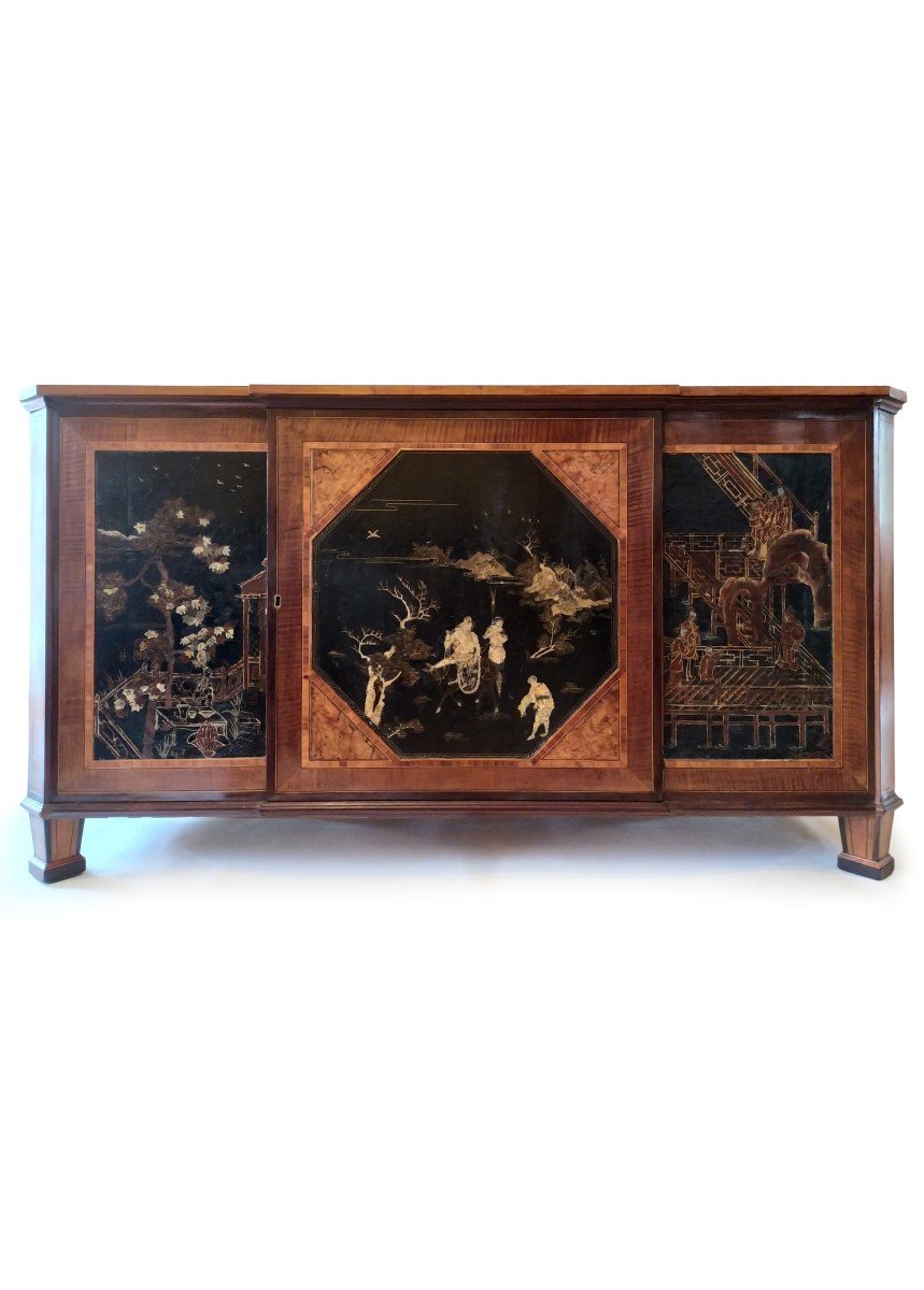  Large Chinoiserie Commode Louis XVI,  About 1790