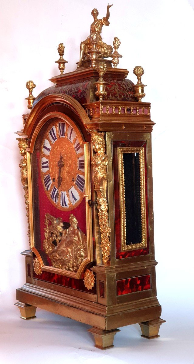 Pendule Religieuse En  Boulle Jean Jolly (1691-1720).-photo-2