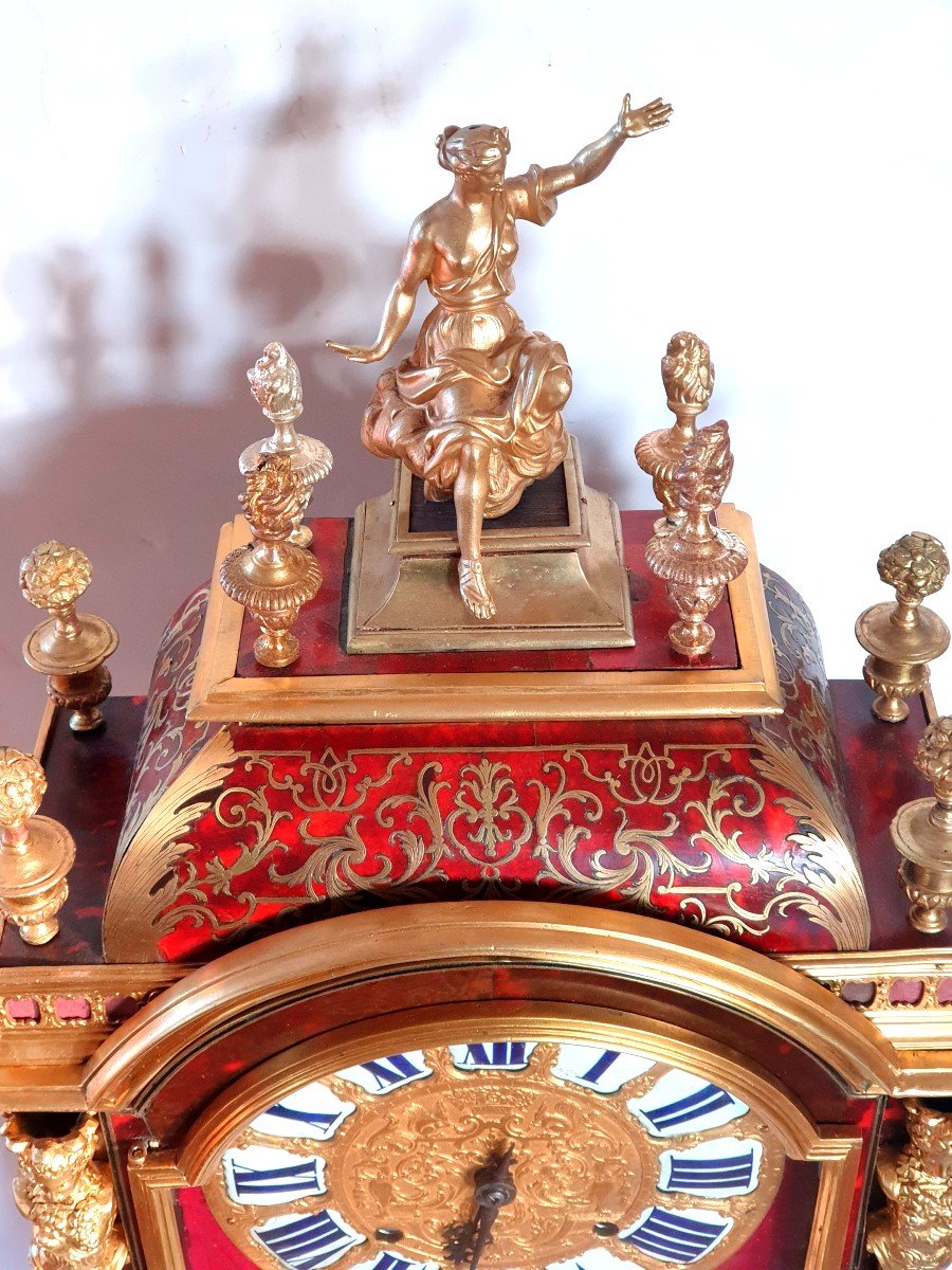 Pendule Religieuse En  Boulle Jean Jolly (1691-1720).-photo-3