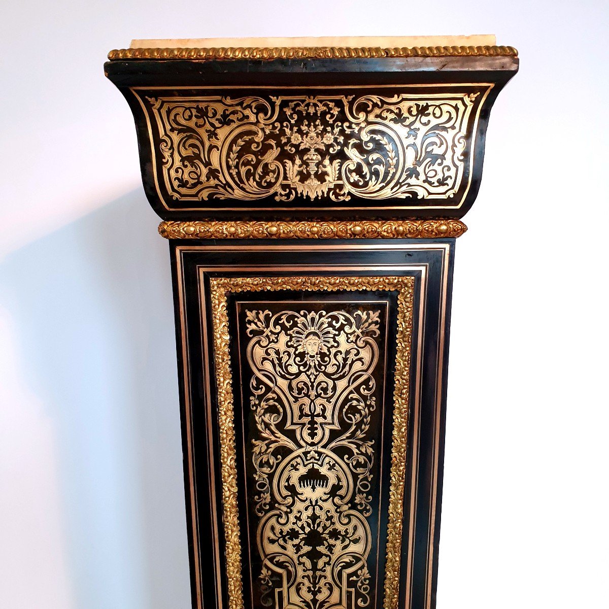 Boulle Column, Napoleon III Period.-photo-3