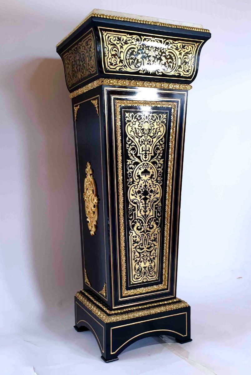 Boulle Column, Napoleon III Period.