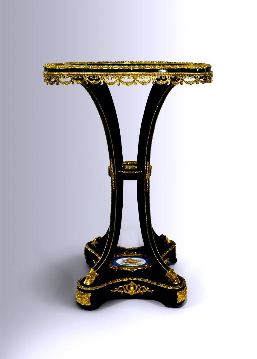 Sèvres Style Pedestal Table-photo-6