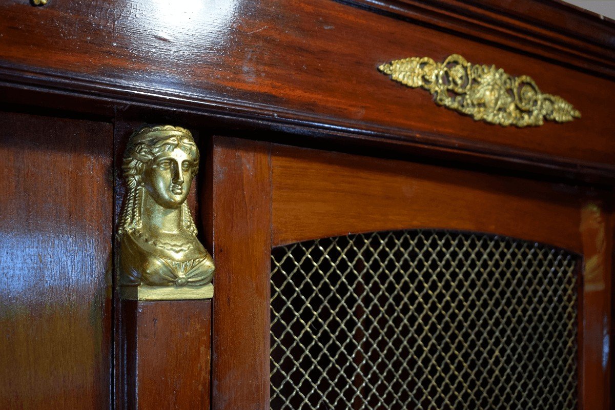 A Set Of Cabinet Furniture In The Empire Style.-photo-1