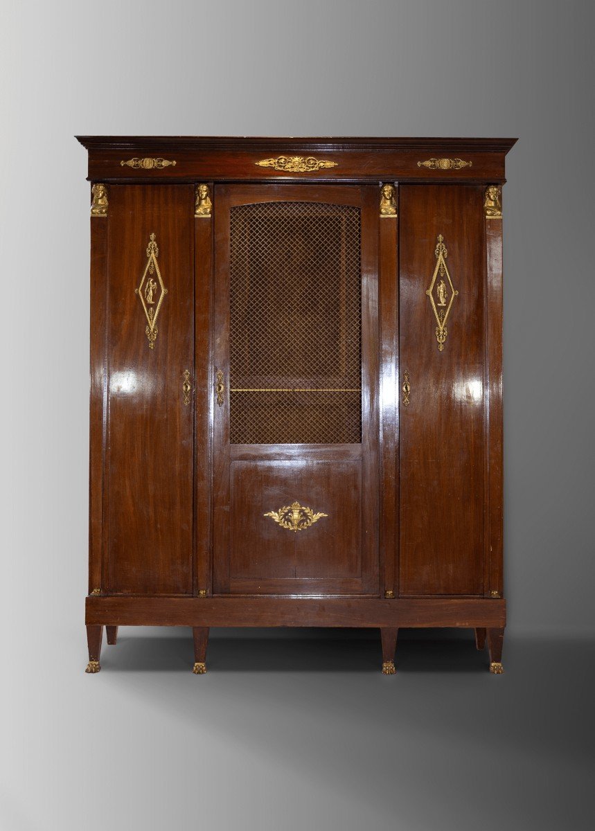 A Set Of Cabinet Furniture In The Empire Style.-photo-7