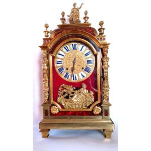 Religious Clock In Boulle Jean Jolly (1691-1720).