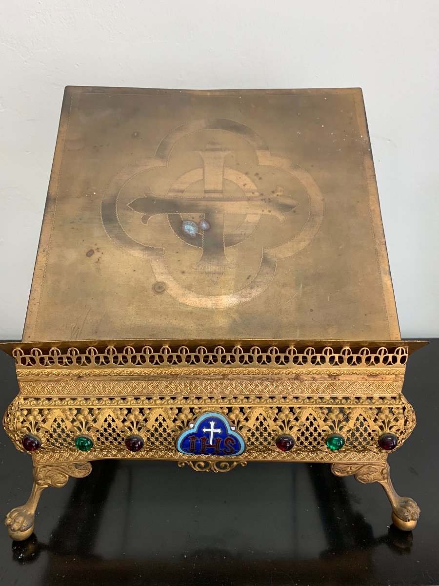 Gilded Bronze Bible Lectern 