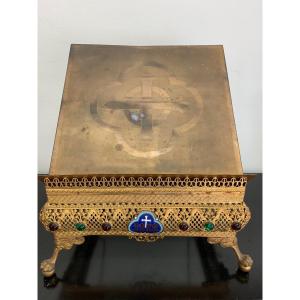 Gilded Bronze Bible Lectern 