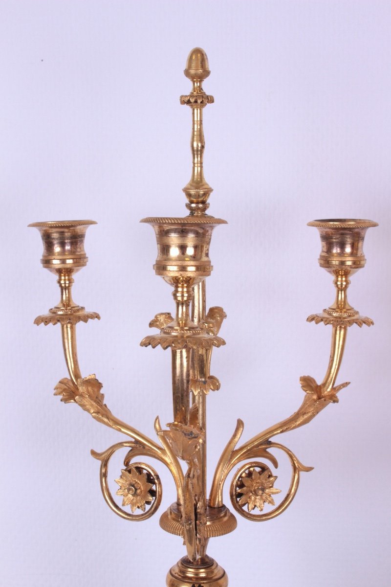 Paire De Candélabres D’epoque Directoire -photo-1