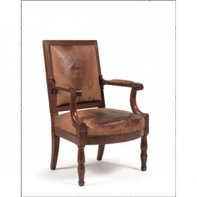 A Imperial Mahogany Armchairs From Le Palais Des Tuileries