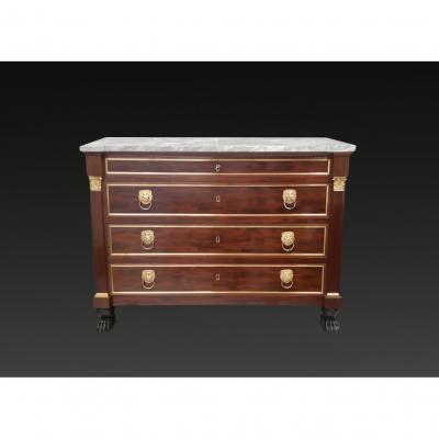 An Empire Period Mahogany Commode Attributed To Molitor