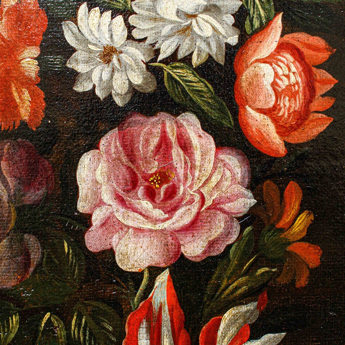 Giovanni Stanchi Et Girolamo Pesci, Vierge Immaculée Dans Une Guirlande Florale-photo-2