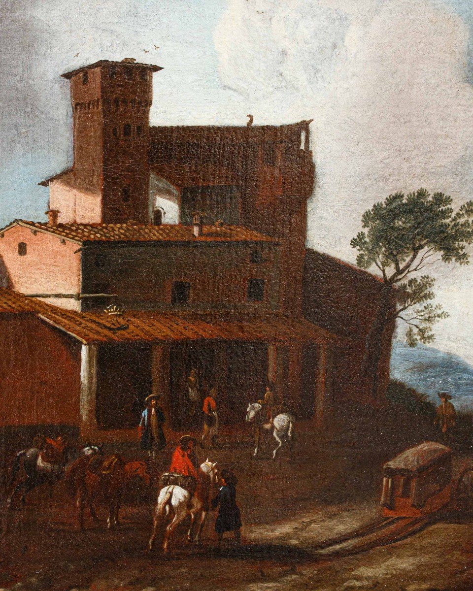 Bambocciante School, 17th Century, Genre Scene-photo-7