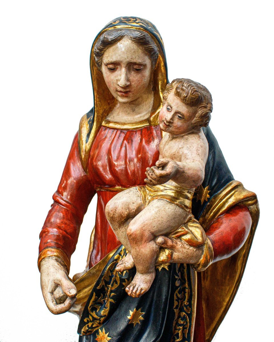 Madonna And Child With Souls In Purgatory, First Half Of The 19th Century-photo-4