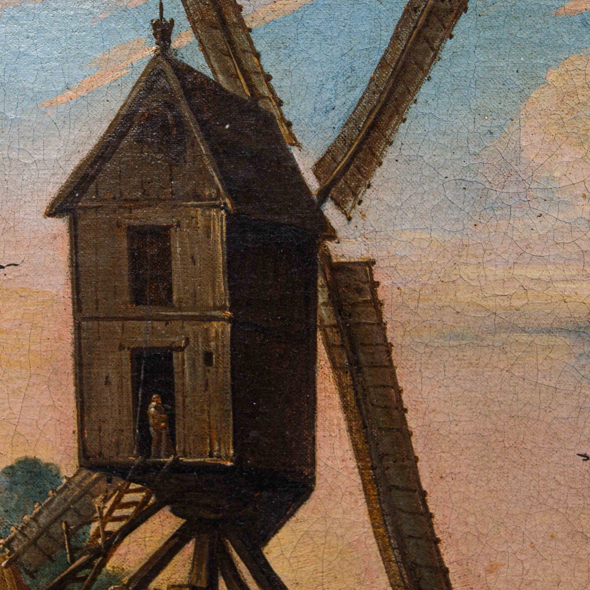Pieter Balthazar Bouttats (1666 - 1756), Landscape With A Windmill-photo-4
