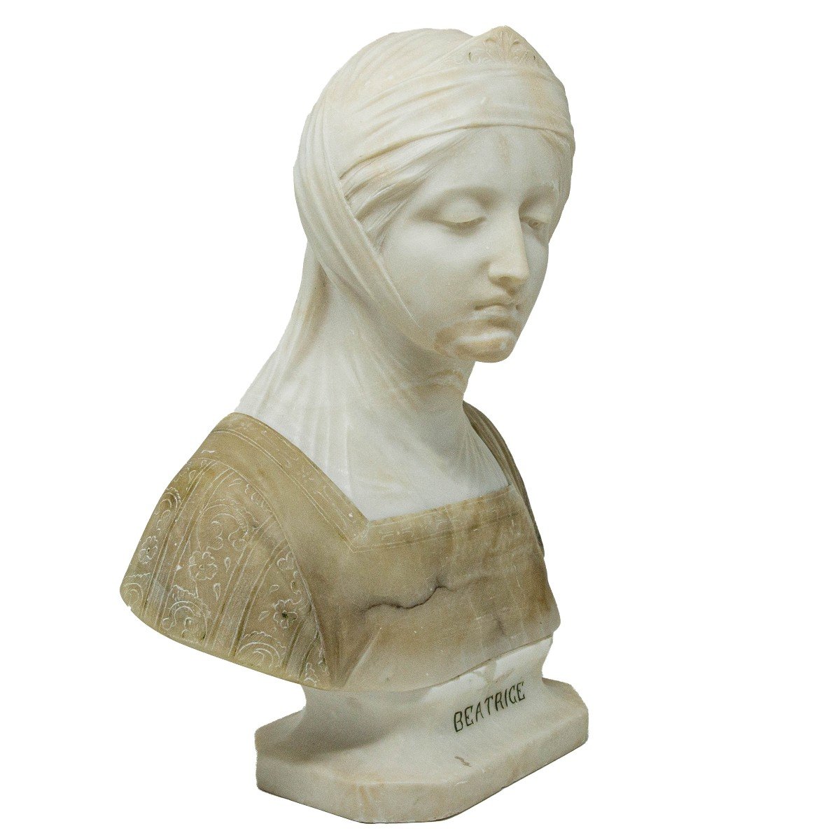 Early Nineteenth Century, Bust Of Beatrice-photo-3