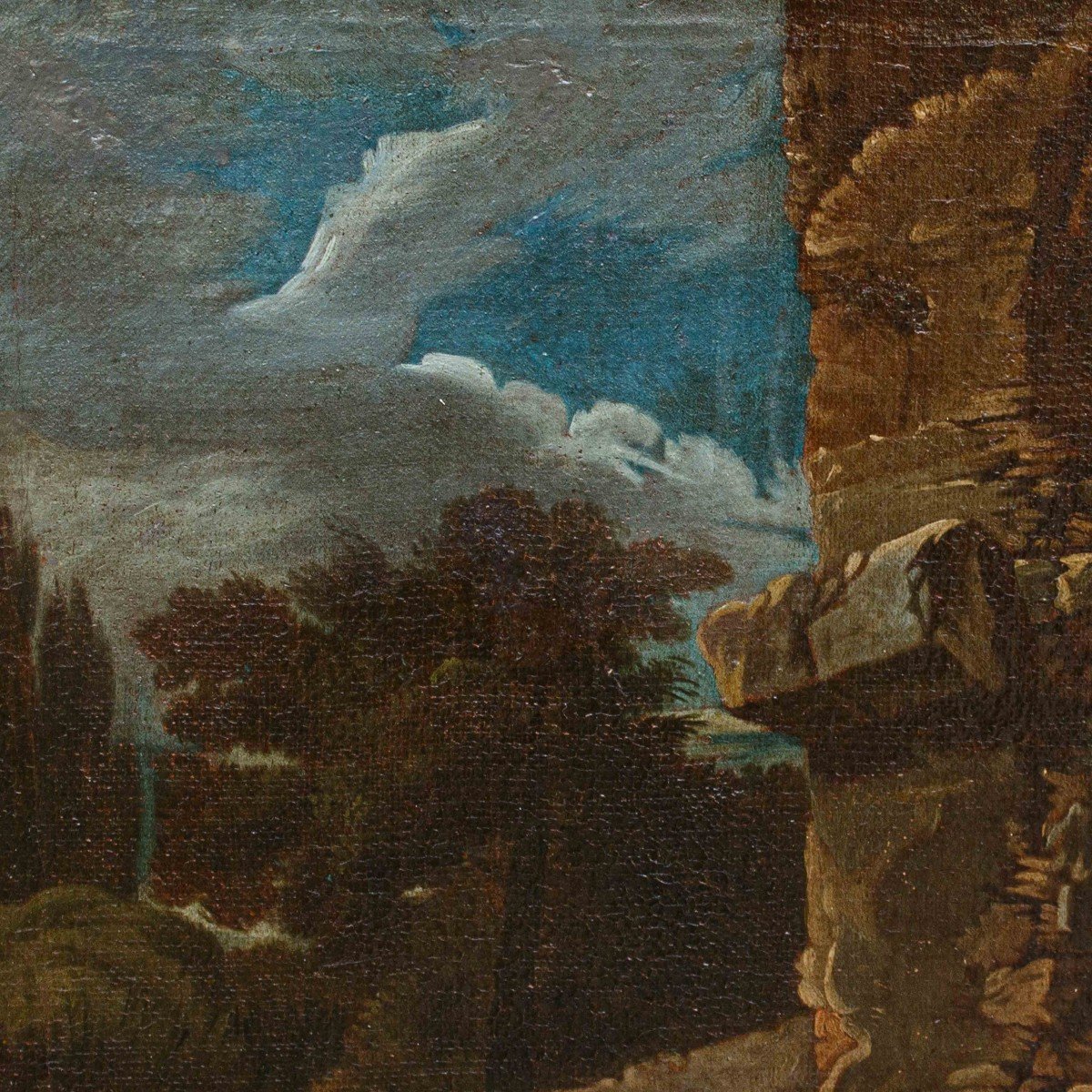 Cadre De Pieter Van Laer, XVIIe Siècle, Aumône  -photo-1
