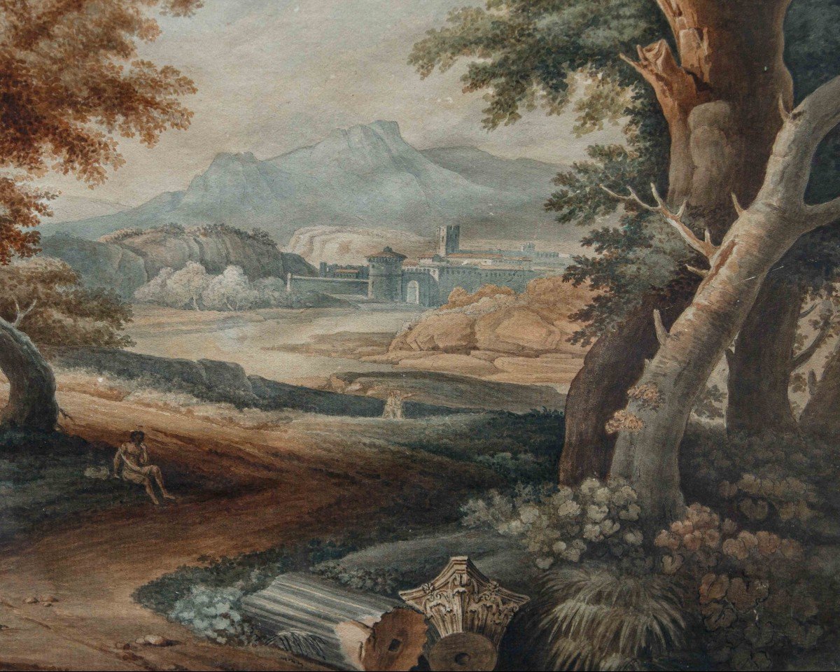 Jean Antoine Constantine d'Aix (1756-1844), Paesaggio Animato  -photo-3